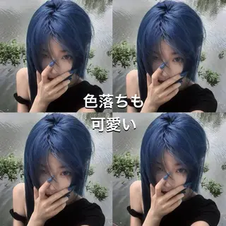 カラー 寒色カラー特化/ 透明感カラー/ゆづきのヘアスタイル