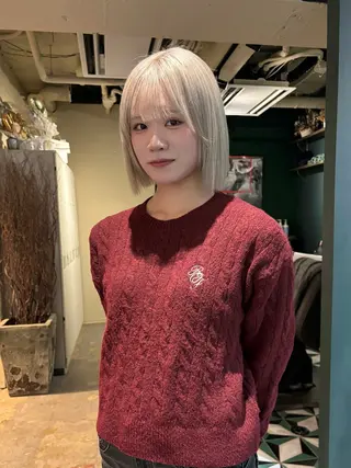 ショート カラー ブリーチ/エクステ はしもと そな🫧のヘアスタイル