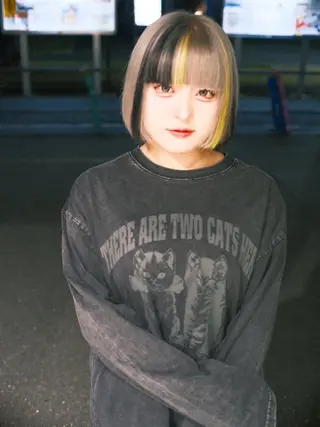 ショート カラー ヘアアレンジ 個性爆弾💣 ダブルカラー/ゆかのヘアスタイル