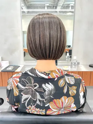 ショート カラー 👑ボブはお任せ ミヤノ👑のヘアスタイル