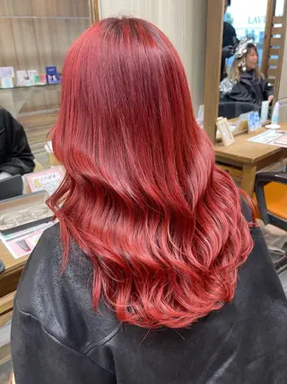 セミロング カラー SHIN🌿柏美容師 レイヤーボブカラーのヘアスタイル