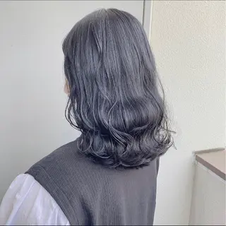 ミディアム 🍀yuria/ハイ トーン/ペールカラーのヘアスタイル