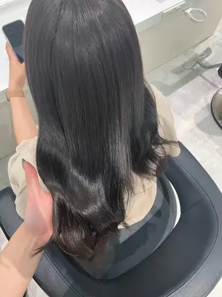 ロング カラー ヘアアレンジ 💓色落ちまで綺麗な 垢抜けカラー💓のヘアスタイル