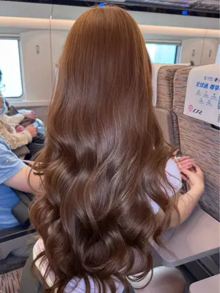 ロング カラー 盛れ🎀韓国ヘア 美艶🇰🇷なるみのヘアスタイル