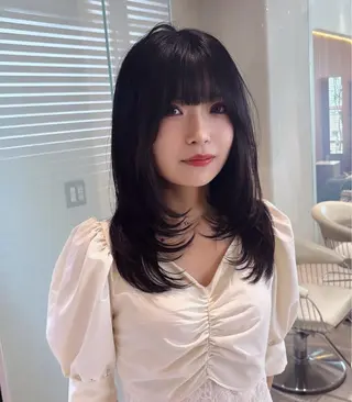 ロング 渋谷/韓国レイヤー 艶カラー特化マサキのヘアスタイル