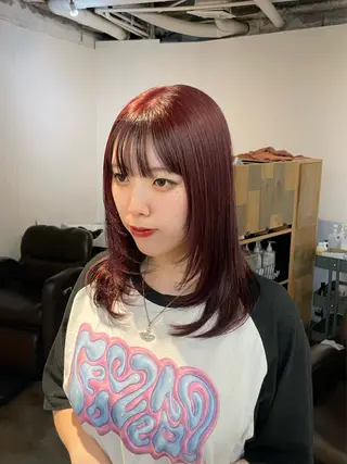 セミロング BELO OSAKA カエデのヘアスタイル