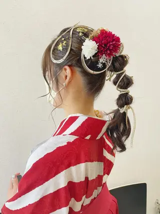 ロング ヘアアレンジ 大平 美沙のヘアスタイル