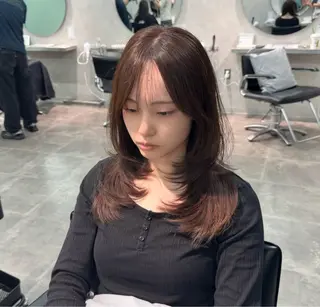 セミロング 韓国特化🇰🇷千葉 /レイヤーカット竜生のヘアスタイル