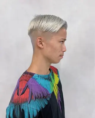 ショート カラー メンズ メンズ専門ブリー チカラー⚡️リュウジのヘアスタイル