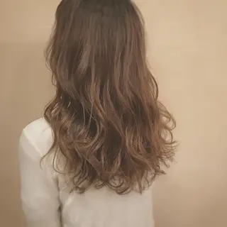 ミディアム セミロング ロング カラー パーマ ヘアアレンジ 前田 敬太のヘアスタイル