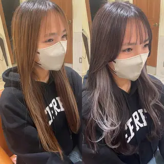 ロング カラー 清水 ちひろ ✄トップスタイリストのヘアスタイル