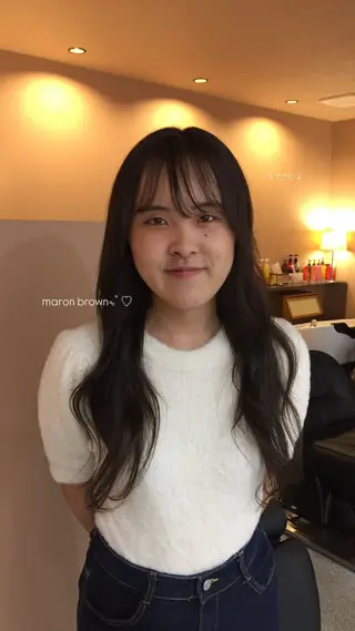 カラー YOKE 桃山台 SAKI♩ ܸのヘアスタイル
