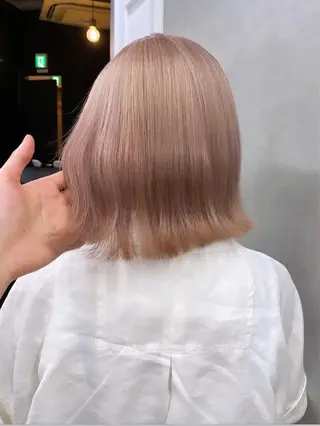 ショート カラー 韓国/ハイトーン/ ボブ🎀MIKU🎀のヘアスタイル
