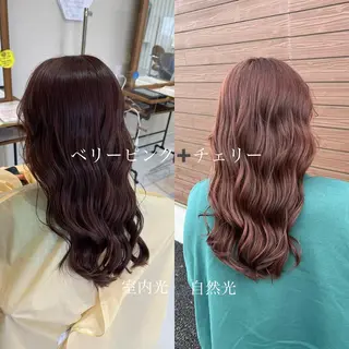 ロング カラー 堀口 彩佳のヘアスタイル