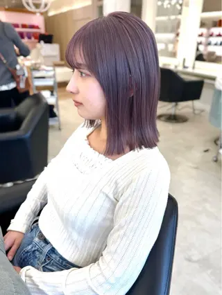 ロング カラー NANO/ ブリーチ×レイヤーのヘアスタイル
