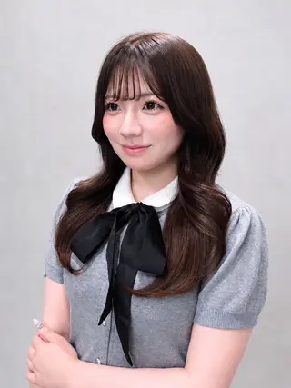 ロング カラー うる艶カラー 顔周りカット♡ikuのヘアスタイル