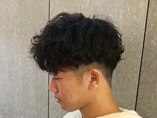 ショート パーマ メンズ 福田 世奈のヘアスタイル