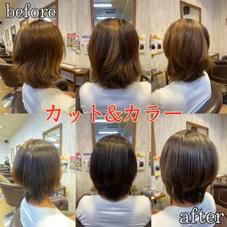 ショート カラー 美容室and-B たくやのヘアスタイル