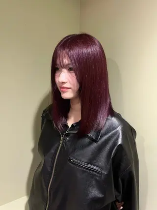 ミディアム カラー 栄カラー🐾 mihoのヘアスタイル