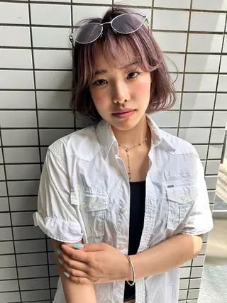 ショート カラー MISAKI ショート透明感カラーのヘアスタイル