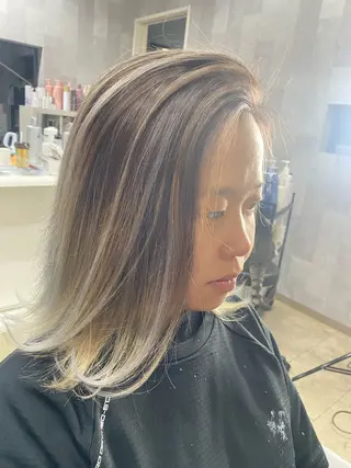 セミロング 稲村 toshiのヘアスタイル
