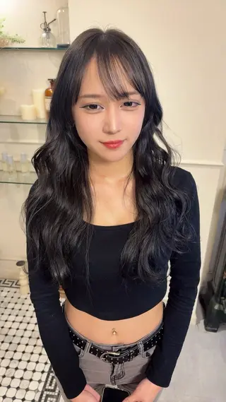 ロング カラー Konomura Neneのヘアスタイル