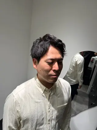 ショート パーマ メンズ 池田 勇児のヘアスタイル