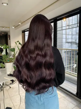 ロング カラー RYOSUKE ハイトーンのヘアスタイル