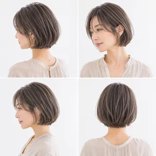 ショート カラー 白髪ぼかし×ショート 天王町×玉山直哉のヘアスタイル