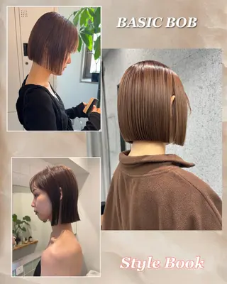 ショート ボブ/レイヤーカット 縮毛矯正/コウキ新宿のヘアスタイル