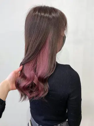 カラー white.梅田 デザインカラー🦄のヘアスタイル