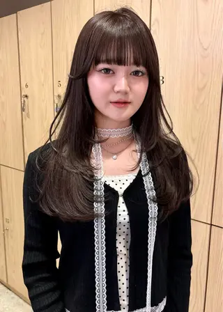 ロング haru レイヤー/ブラウンのヘアスタイル