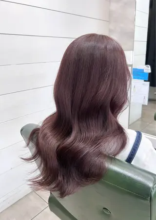 ロング レイヤー/艶髪カラー 森本くるみのヘアスタイル