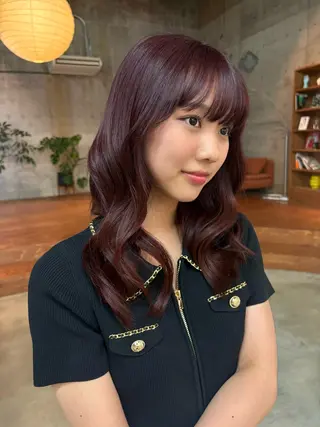 ミディアム カラー ヘアアレンジ 英 このみのヘアスタイル