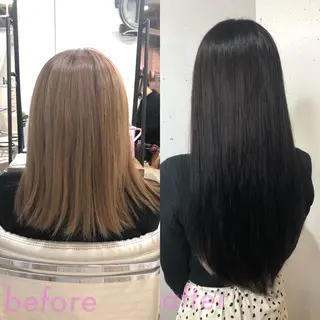 ロング カラー パーマ ヘアアレンジ 八巻 晴香のヘアスタイル