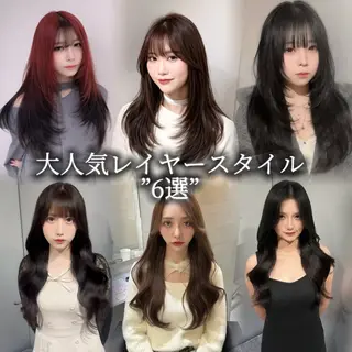 ロング 💎韓国レイヤー ×エクステゆうま💎のヘアスタイル