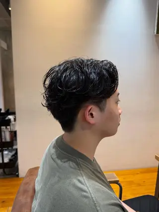 パーマ メンズ ツイスパ・波巻き 🩵片平和香奈のヘアスタイル