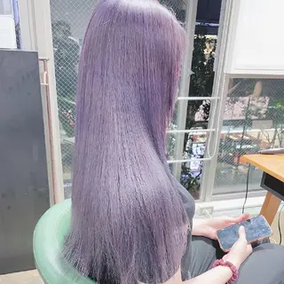 セミロング カラー ヘアアレンジ 透明感/レイヤー 🇰🇷tomonaのヘアスタイル