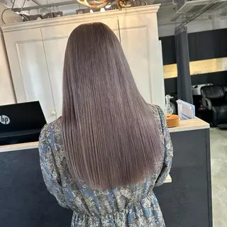 ロング カラー 【渋谷で人気】艶髪× 髪質改善/ツヤカラーのヘアスタイル