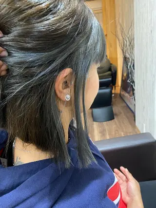 ミディアム 齊藤 篤士のヘアスタイル