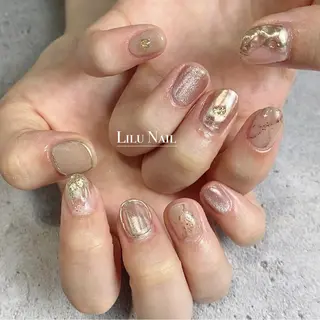 ネイル モチの良さ◉ フィルインネイル♡のネイルデザイン