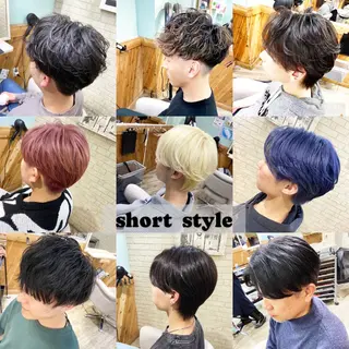 ショート カラー パーマ メンズ CORE masaのヘアスタイル