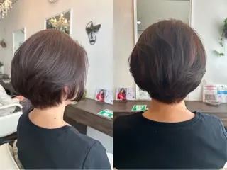 ショート カラー 大川 真矢のヘアスタイル