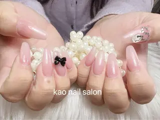 ネイル kao nail マグネット/長さだしのネイルデザイン