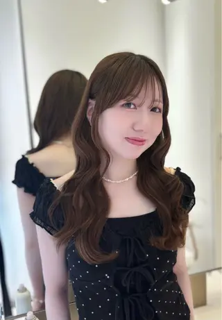 ロング カラー ParveMix 岡本えりかのヘアスタイル