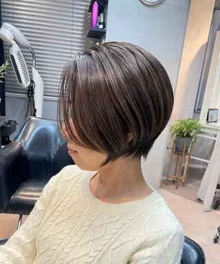 ショート 再現性重視ショート/ レイヤー/ヘアセットのヘアスタイル