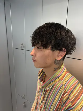 パーマ メンズ 下北沢メンズパーマ 特化園田 楓莉のヘアスタイル