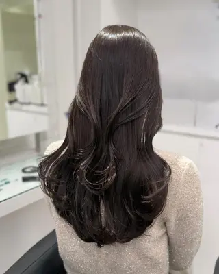 ロング カット💜モデル募集 アカデミー札幌のヘアスタイル