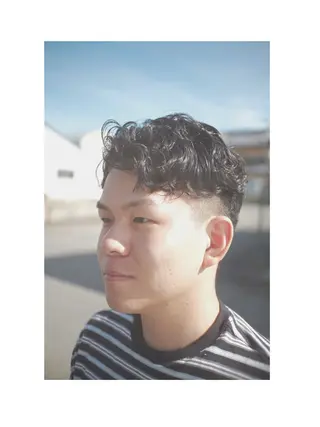 パーマ メンズ 喜多 悠介のヘアスタイル