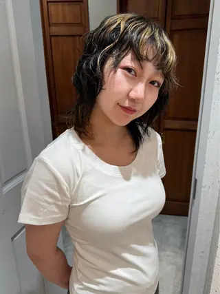 ミディアム カラー パーマ mai / linoah˚✧のヘアスタイル